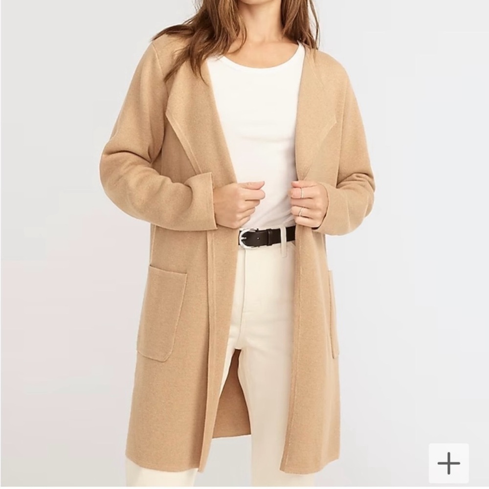 J Crew Juliette S open cardigan Sz XS cotton/wool/polyester blend